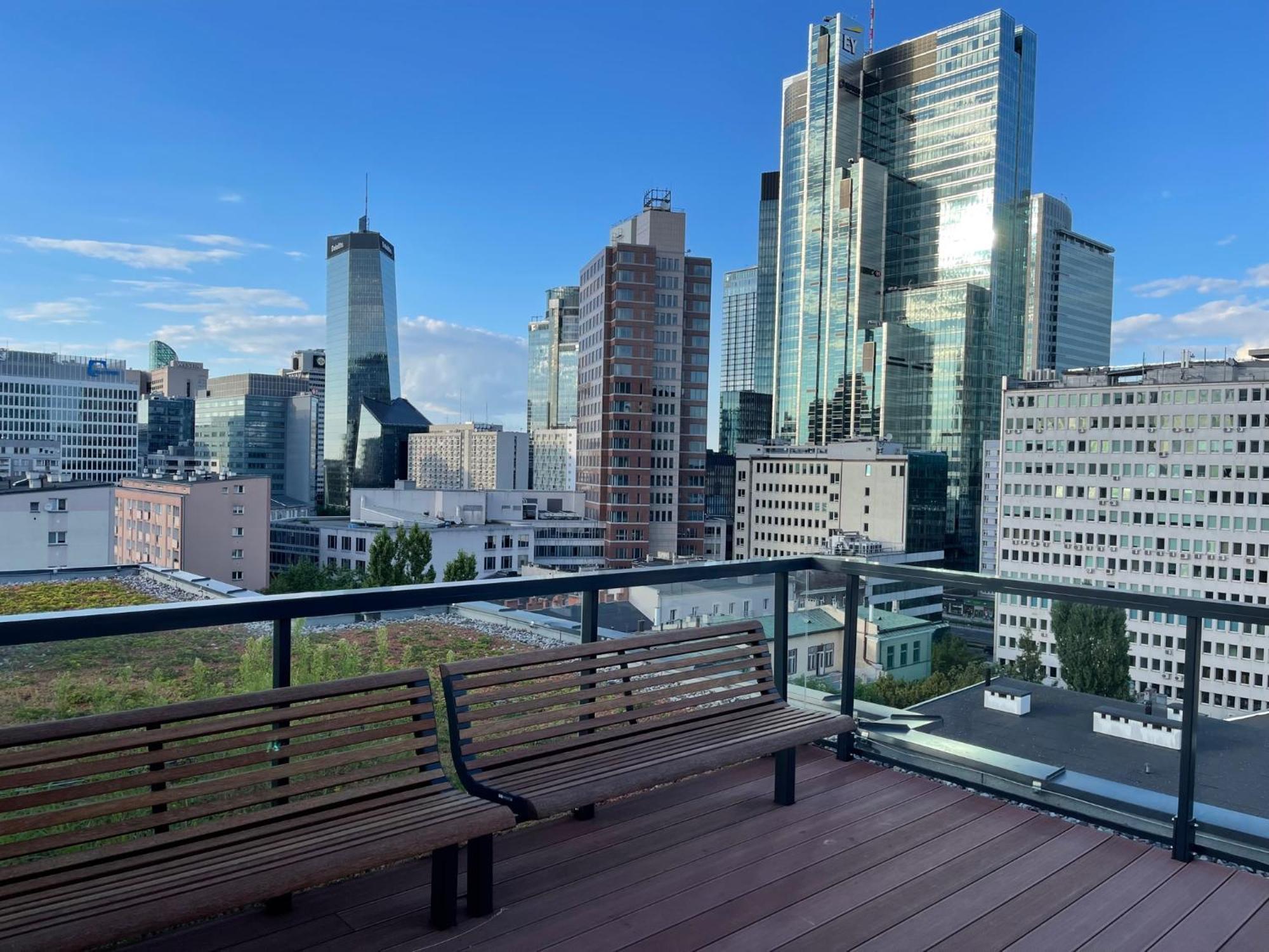 Sienna 65 - Taras Na Dachu Z Panorama 360 Na Warszawe -Roof Terrace With A Beautiful View - Prywatny Balkon - Private Balcony - Better Rental Warsaw Exterior photo